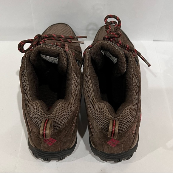 Columbia Waterproof Hiking Trail Boots Women's Size 9 Brown Mid Top Lace Up - Picture 7 of 10